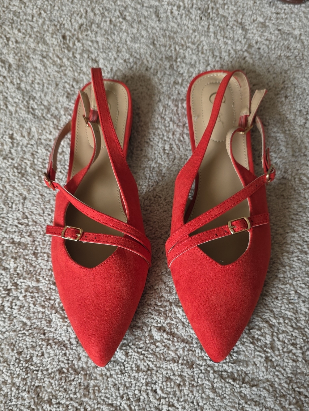 Red Orange Flats